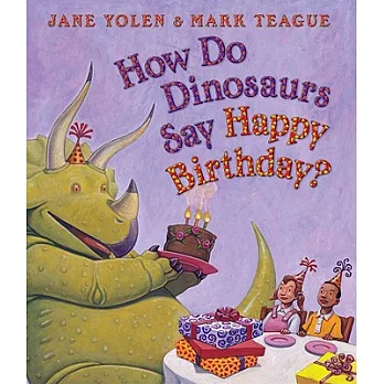 How do dinosaurs say happy birthday? /