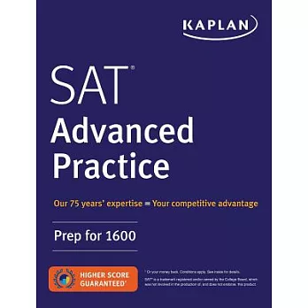 SAT advanced practice : prep for 1600.