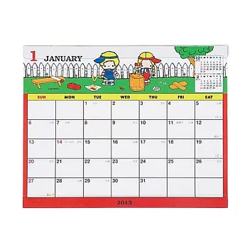 Sanrio PATTY & JIMMY 2013桌上型月曆