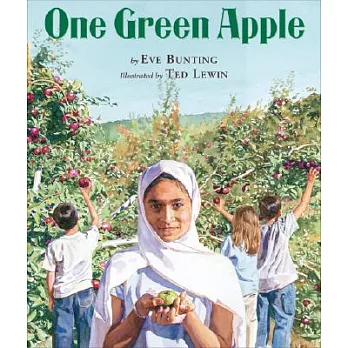 One green apple /