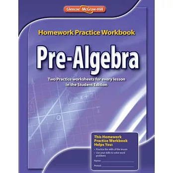 Glencoe pre-algebra [Homework Practice Workbook] /
