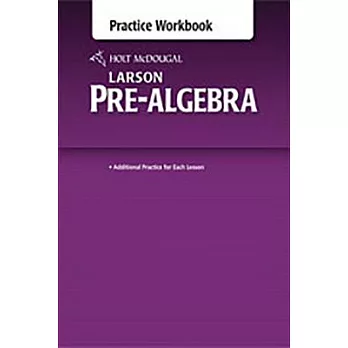 Holt McDougal Larson pre-algebra practice workbook