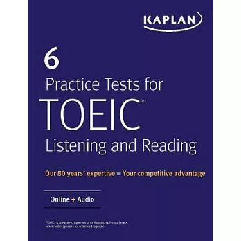 6 practice tests for TOEIC listening and reading /