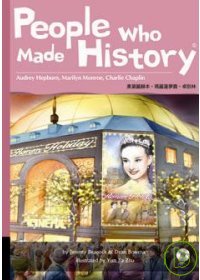 People who made history : Audrey Hepburn, Marilyn Monroe, Charlie Chaplin