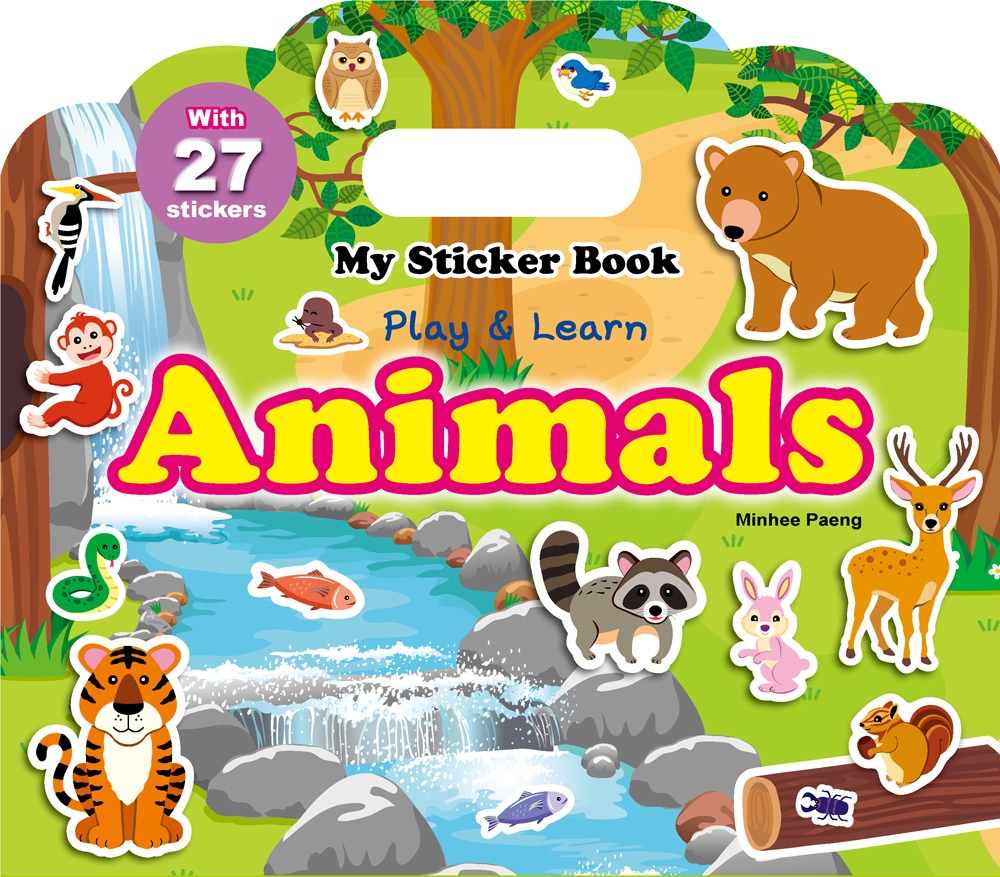 My Sticker Book：Animals (手提貼紙書英文版：動物)