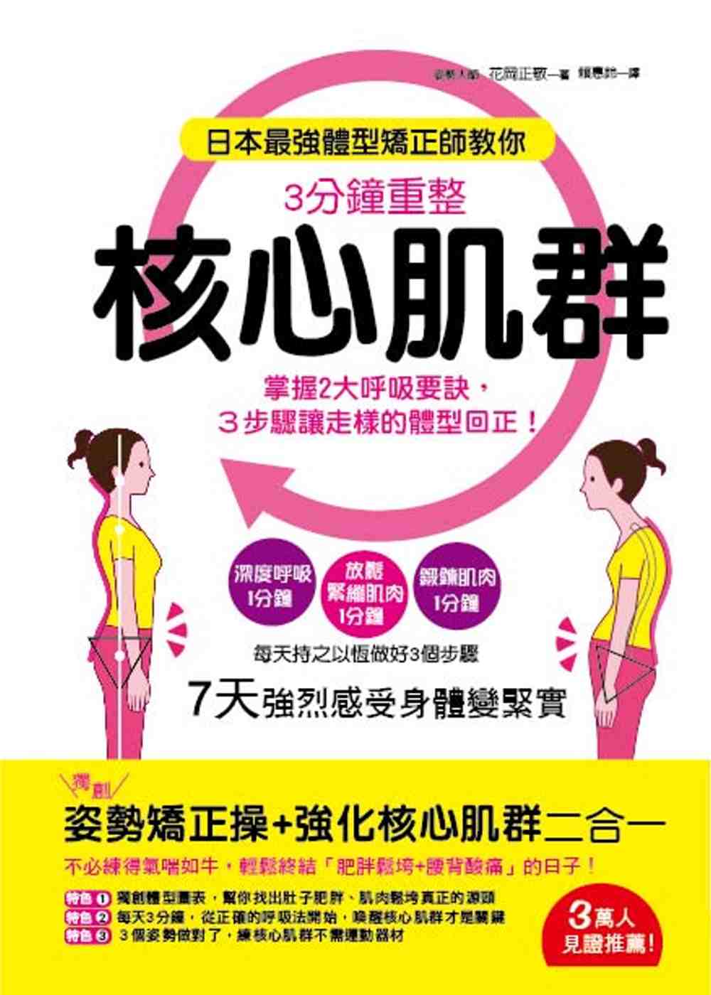 ►GO►最新優惠► [書籍]日本最強體型矯正師教你:3分鐘重整核心肌群：掌握2大呼吸要訣，3步驟讓走樣的體型回正！