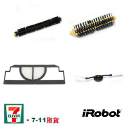 美國iRobot Roomba 第四代機器人吸塵器_原廠指定耗材組(鬃刷 膠刷 側刷 濾網)