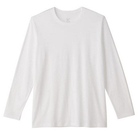 [MUJI 無印良品]男棉天竺圓領衫/2入白色XL