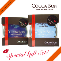 COCOA BON巧克力 情人節限量禮盒/大溪地焦糖+脆皮薄荷