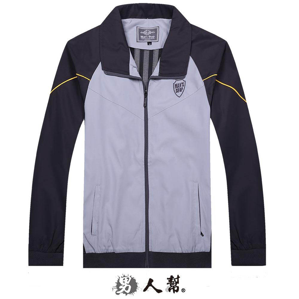 【男人幫】C5172＊自創品牌【型男首選風衣外套】深灰色 XL