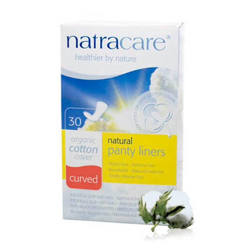 Natracare英國綠可兒有機無氯衛生護墊(曲線型)