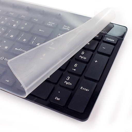 NB鍵盤/桌上型鍵盤 通用型 霧面鍵盤果凍保護膜透明白