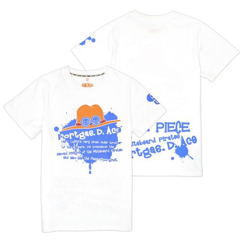 航海王-潮流T-shirt(艾斯)白色