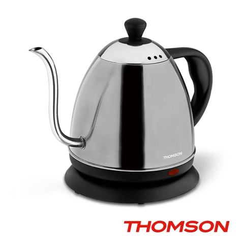 【THOMSON】SA-K02咖啡細口式快煮壺304不鏽鋼(0.8ml)