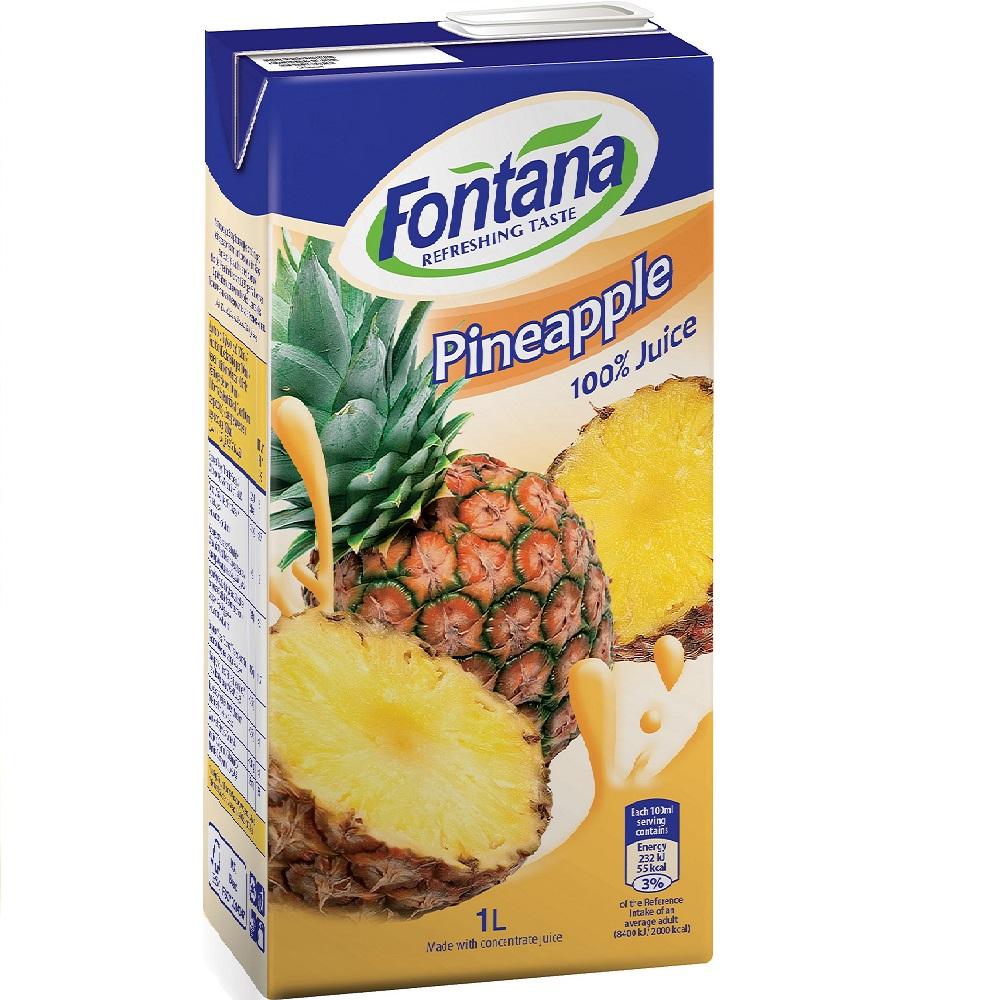 Fontana 100%天然鳳梨汁 1公升