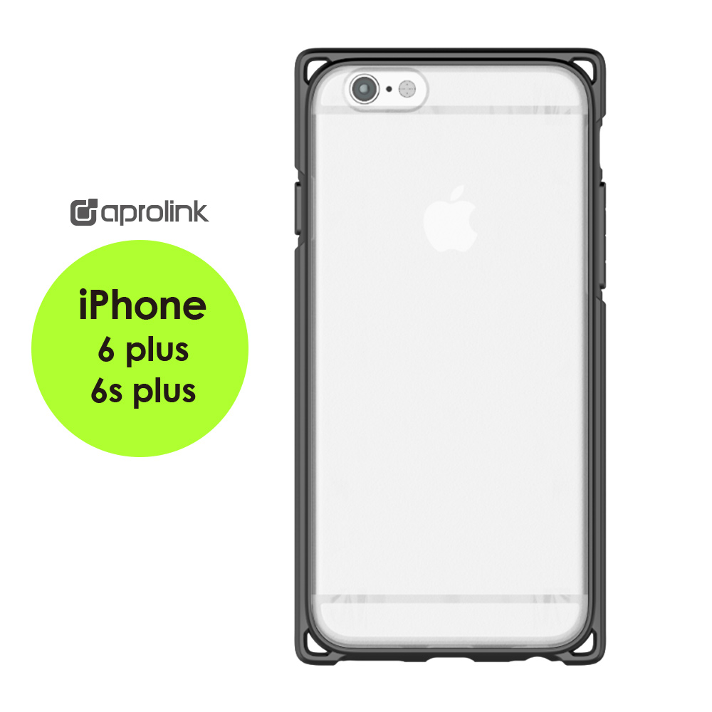AproLink iPhone6s plus 耐衝擊雙料保護殼深灰