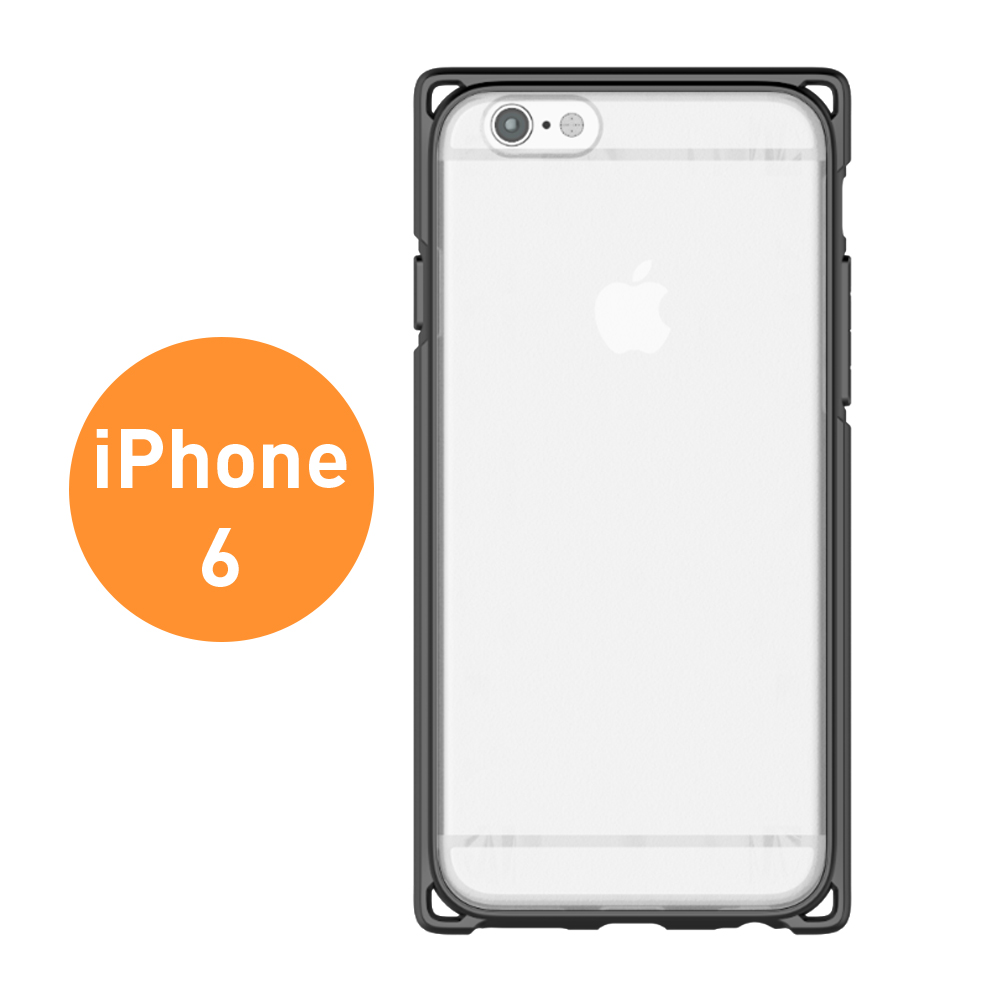 AproLink iPhone6s耐衝擊雙料保護殼深灰