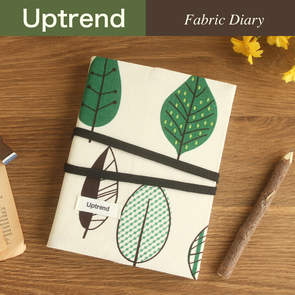 Uptrend Fabric Diary 布手帳│The Last Leaf(米綠)