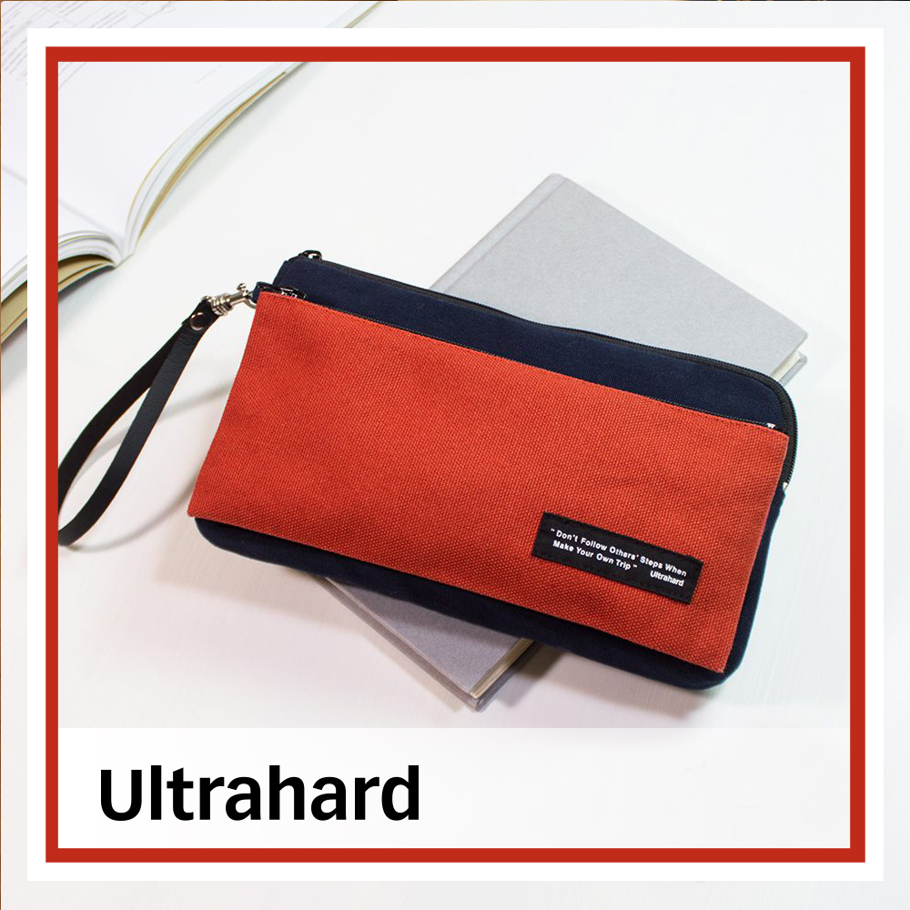 Ultrahard Classic Motto經典格言系列 巧扣收納包﹣步伐(深藍橘)