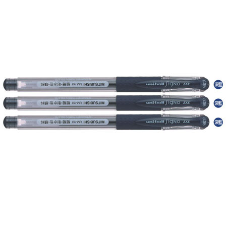 (3支1包)三菱UM151鋼珠筆0.38深藍色