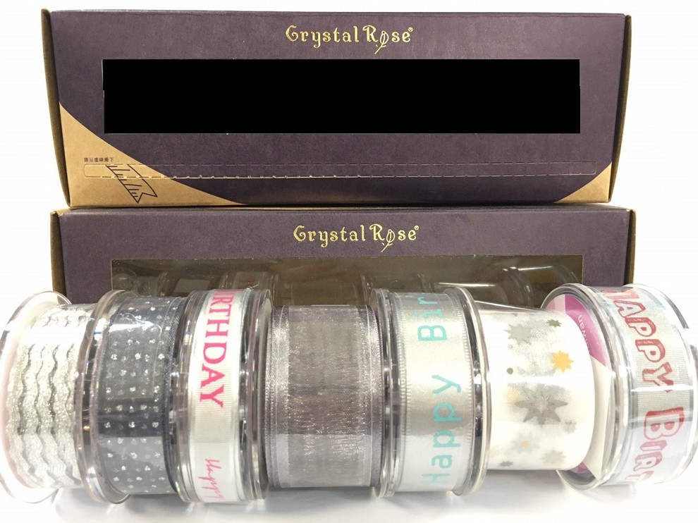 【Crystal Rose緞帶專賣店】生日閃亮驚喜禮盒(兩色)銀灰色