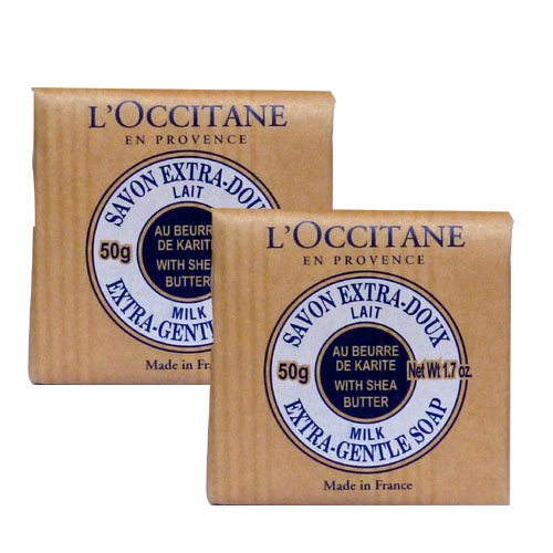【L’OCCITANE】乳油木牛奶皂限量雙皂組(50g*2)有效期限:2018年03月