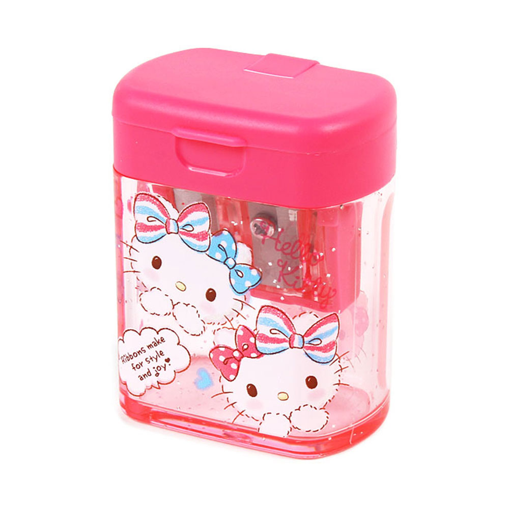 《Sanrio》HELLO KITTY迷你削筆器(緞帶雙胞胎)