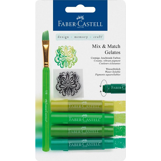 FABER-CASTELL口紅水性蠟筆/綠色系/4入綠色