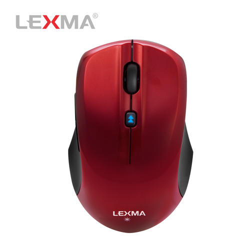 LEXMA M820R無線藍光滑鼠紅色