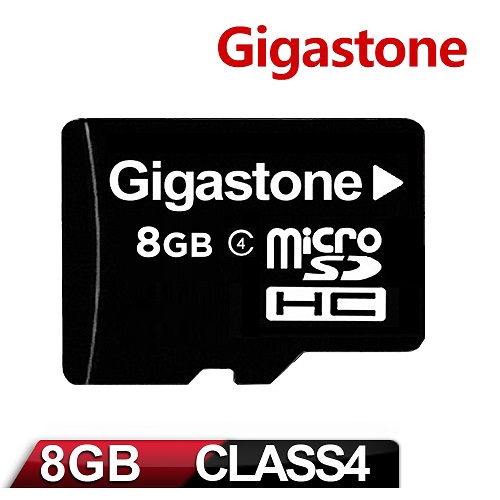 Gigastone 立達國際 8GB MicroSDHC Class4 高速記憶卡(附轉卡)