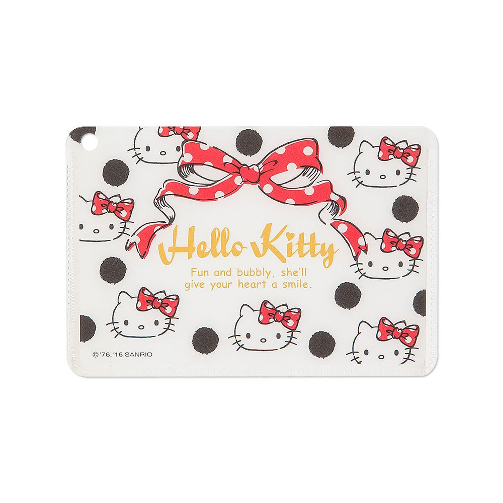 《Sanrio》HELLO KITTY卡片套(點點緞帶)