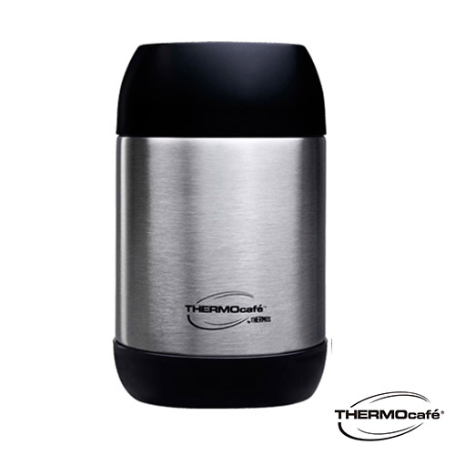【THERMO Cafe】凱菲系列 不鏽鋼真空食物罐0.5L(GS3001SBK)不鏽鋼色