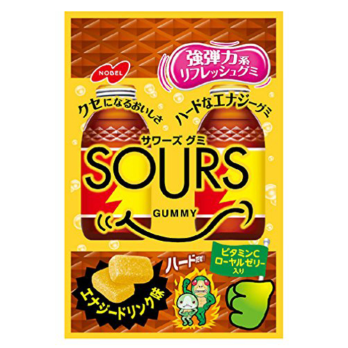 日本【諾貝爾】SOURS超Q軟糖-能量飲料