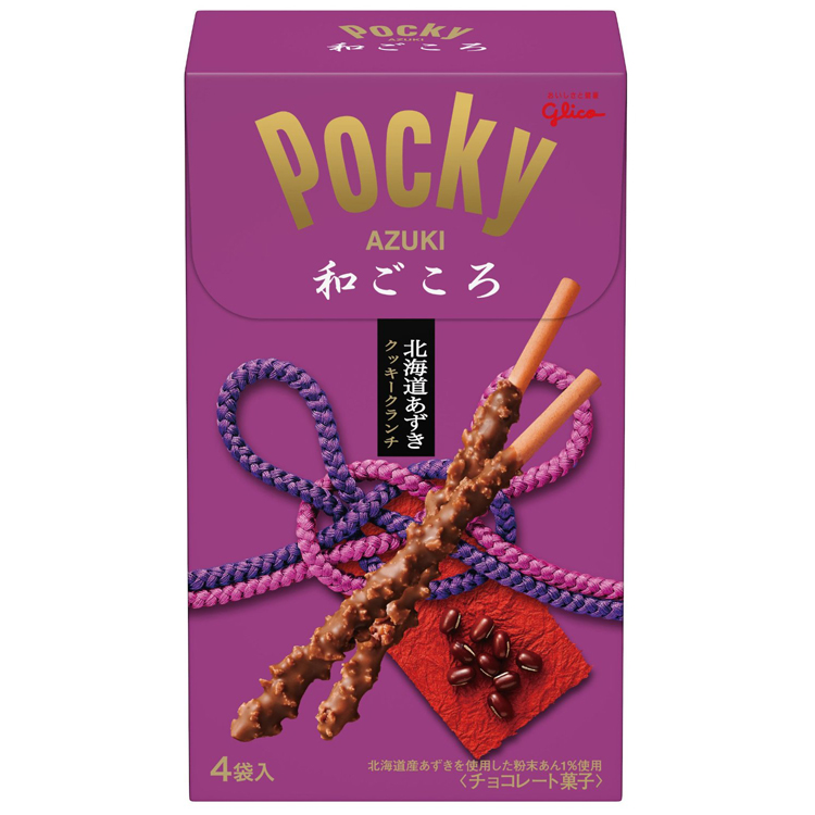 日本【固力果】波奇巧克力棒-北海道紅豆