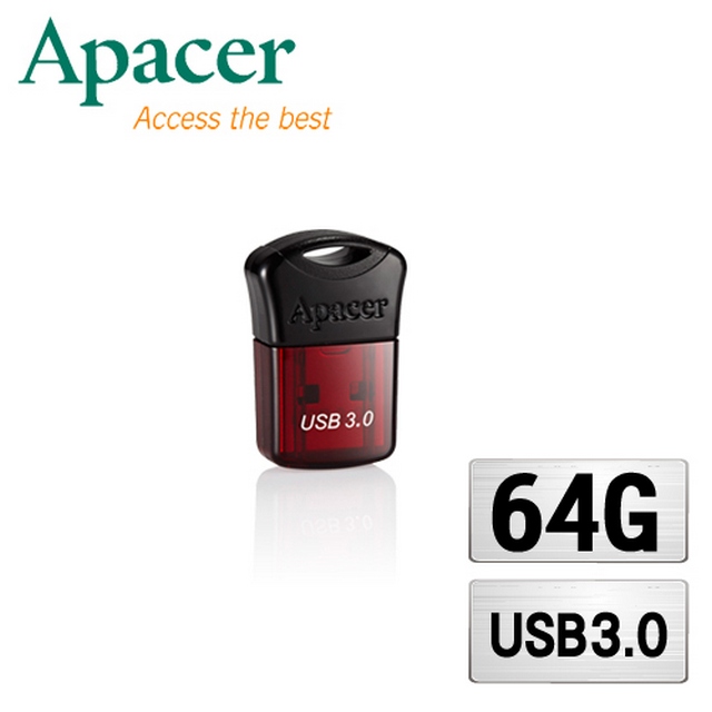 Apacer宇瞻 AH157 64GB『酩』mini隨身碟USB3.0醇酒紅