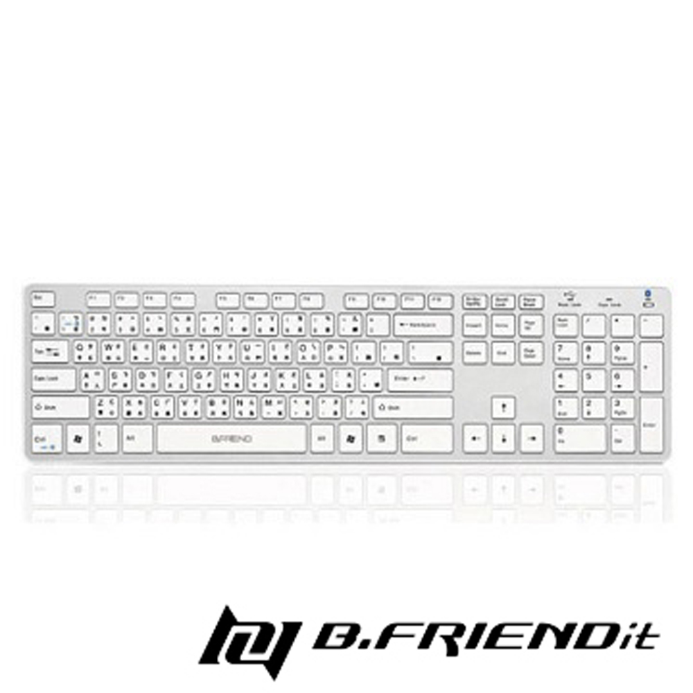B.Friend KB-1430 有線鍵盤銀