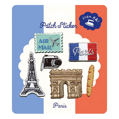 Orange Airlines 旅行刺繡貼巴黎Paris