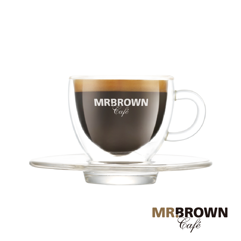 MR.BROWN 伯朗咖啡 Espresso雙層玻璃杯組