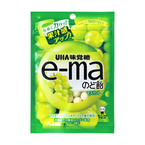 日本【UHA味覺糖】e-ma喉糖-青葡萄