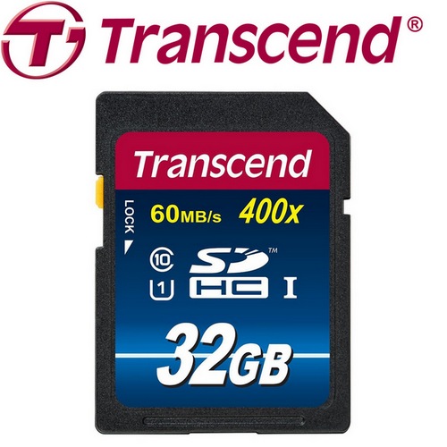 創見 SDHC 32GB UHS-I Class10記憶卡(400X/60MB)