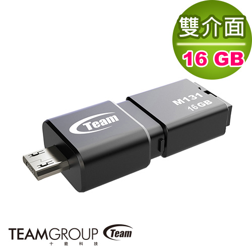 Team M131 16GB OTG隨身碟USB 2.0(TM13116GB01)黑