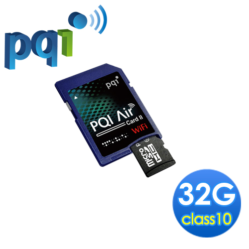 PQI 勁永 Air Card II WiFi SD 32GB C10 無線網路專用記憶卡