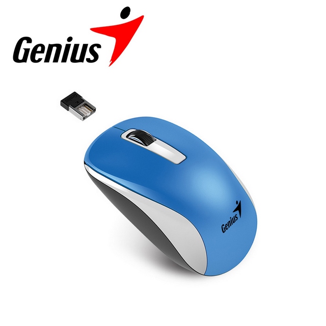 Genius 昆盈 NX-7010 藍光無線滑鼠海洋藍
