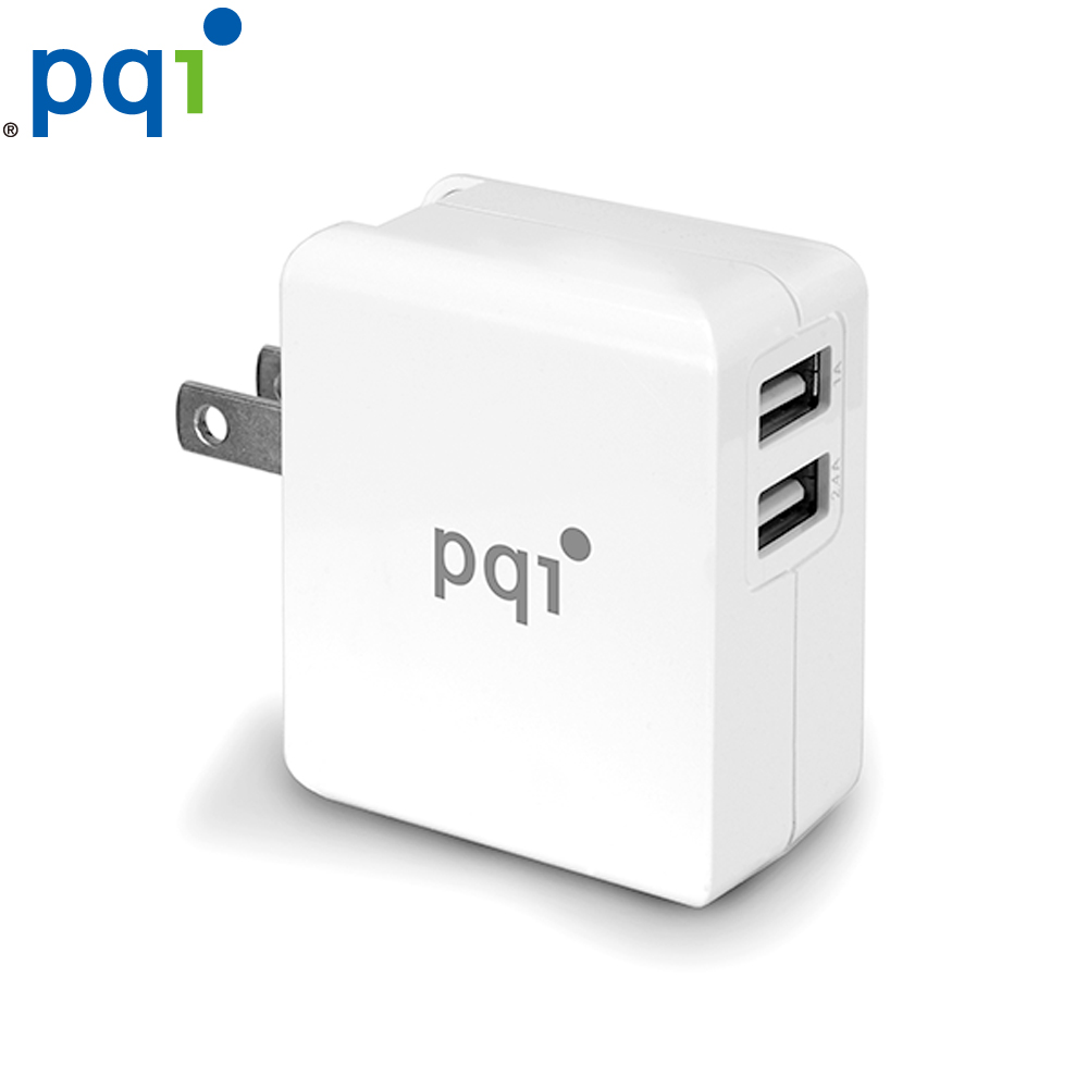 PQI i-Charger Mini 18W 旅行用USB快速充電器 雙輸出共5V/3.4A