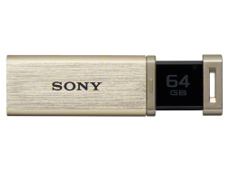 公司貨 SONY MicroVault 64GB USB3.0 極速黑金隨身碟金色