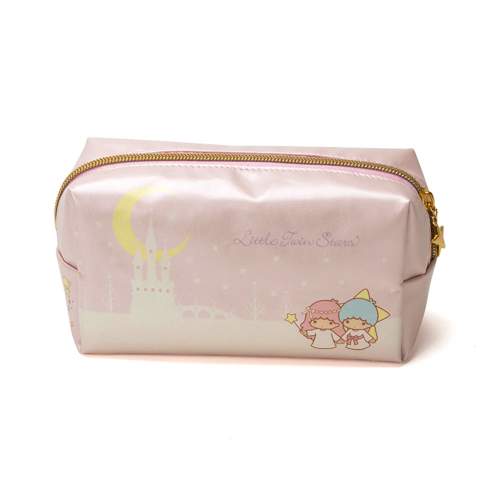 《Sanrio》雙星仙子40週年快樂紀念日系列珠光大容量筆袋/化妝包(粉彩小妖精)