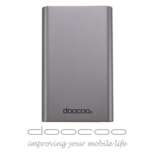 doocoo coherer 10000+ 雙輸出鋁合金 智能行動電源 (支援快速充放電)鐵灰色