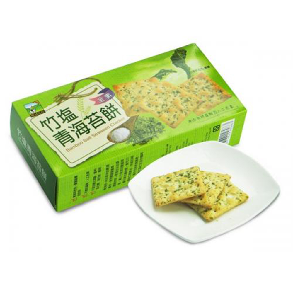 【食材工坊】竹鹽青海苔餅(115g/盒 )