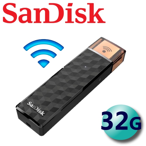 【代理商公司貨】SanDisk 32GB Connect Wireless Stick P46 無線wi-fi 隨身碟