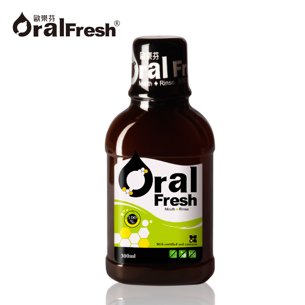 【歐樂芬】Oral Fresh天然口腔保健液/漱口水 300ml 牙周協會專利認證